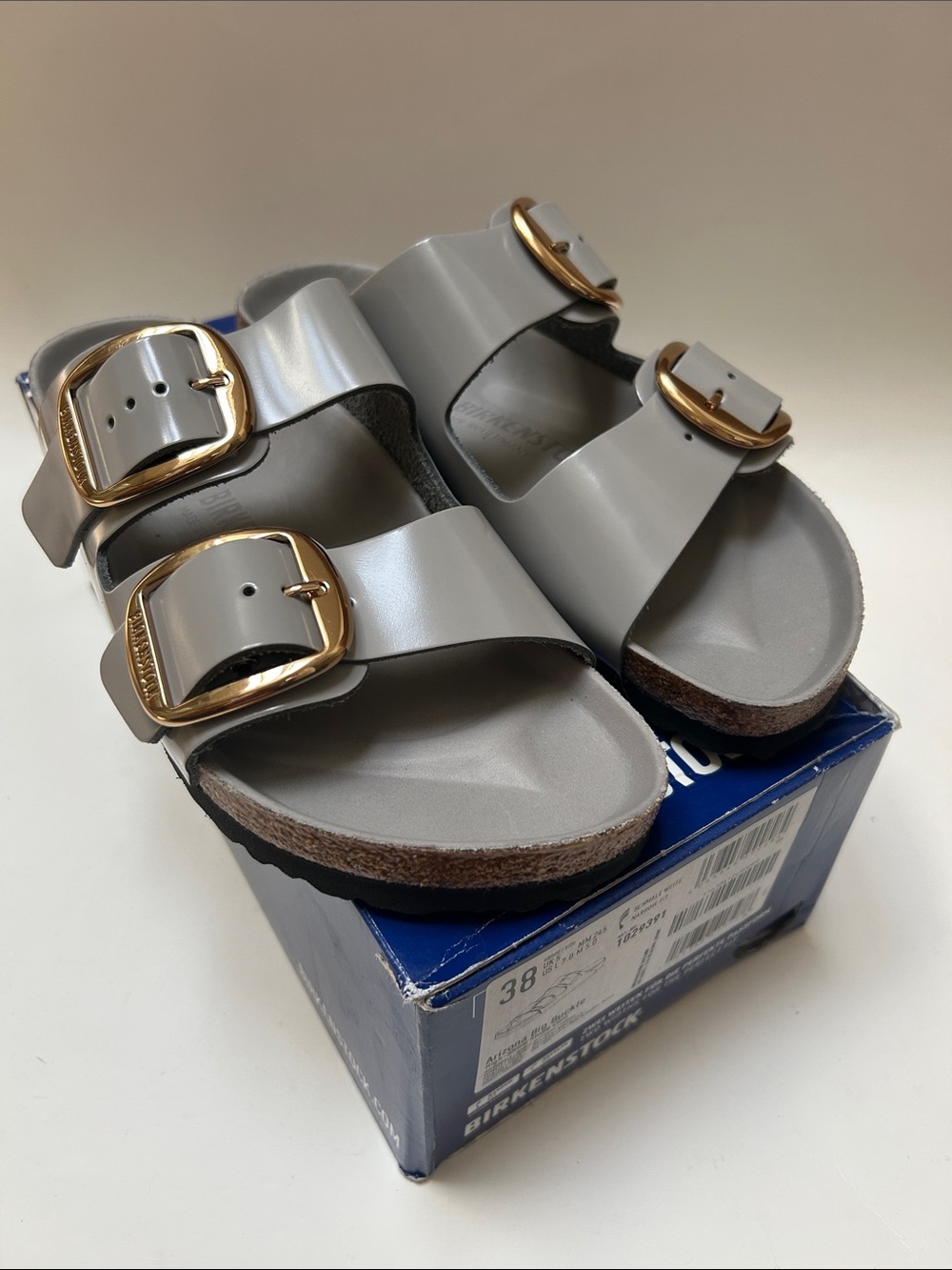 Birkenstock Arizona Big Buckle High-Shine Stone Coin